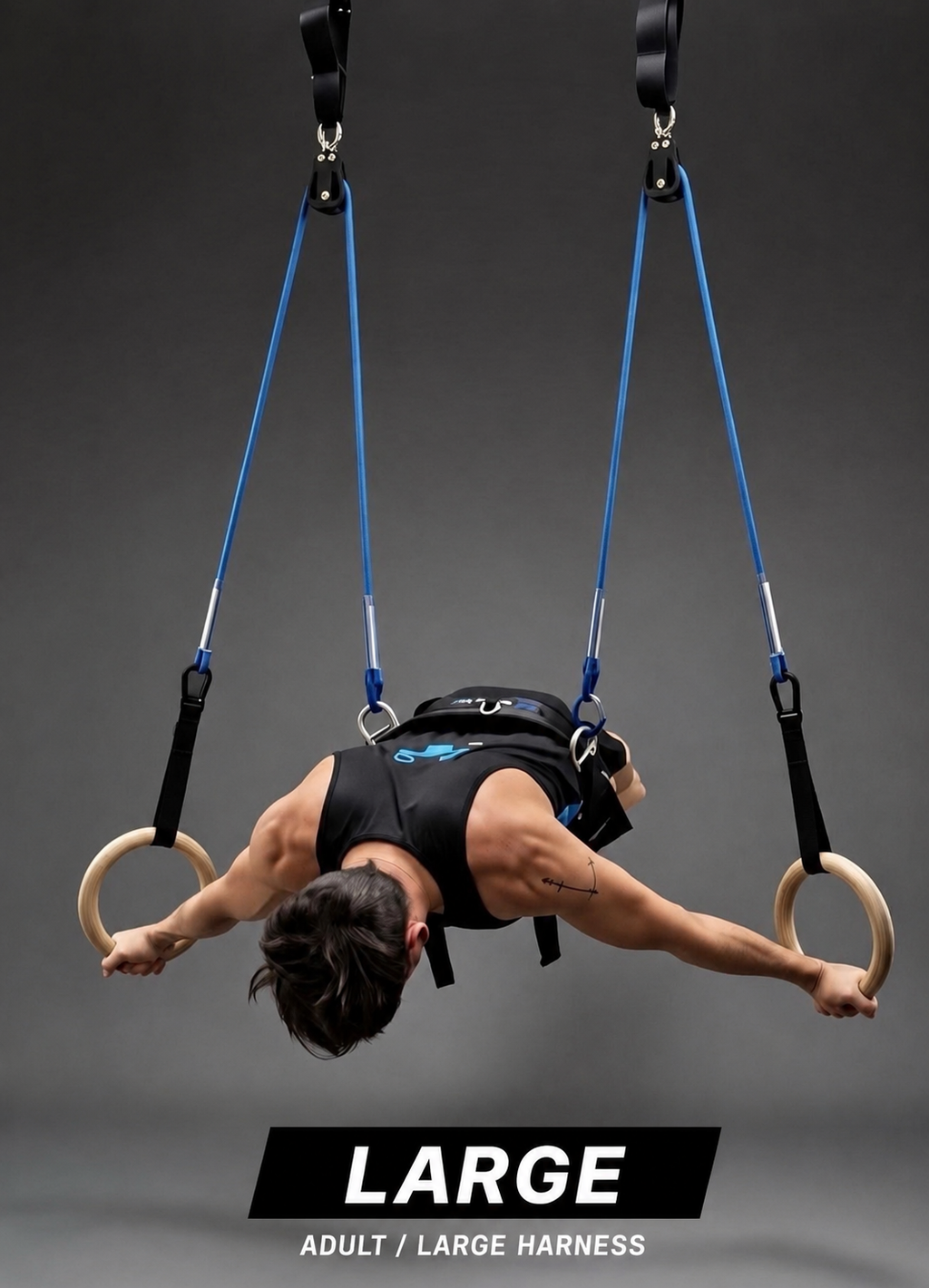Forza Rings System, the rings dream machine, assisted calisthenics machine, Designed in Italy